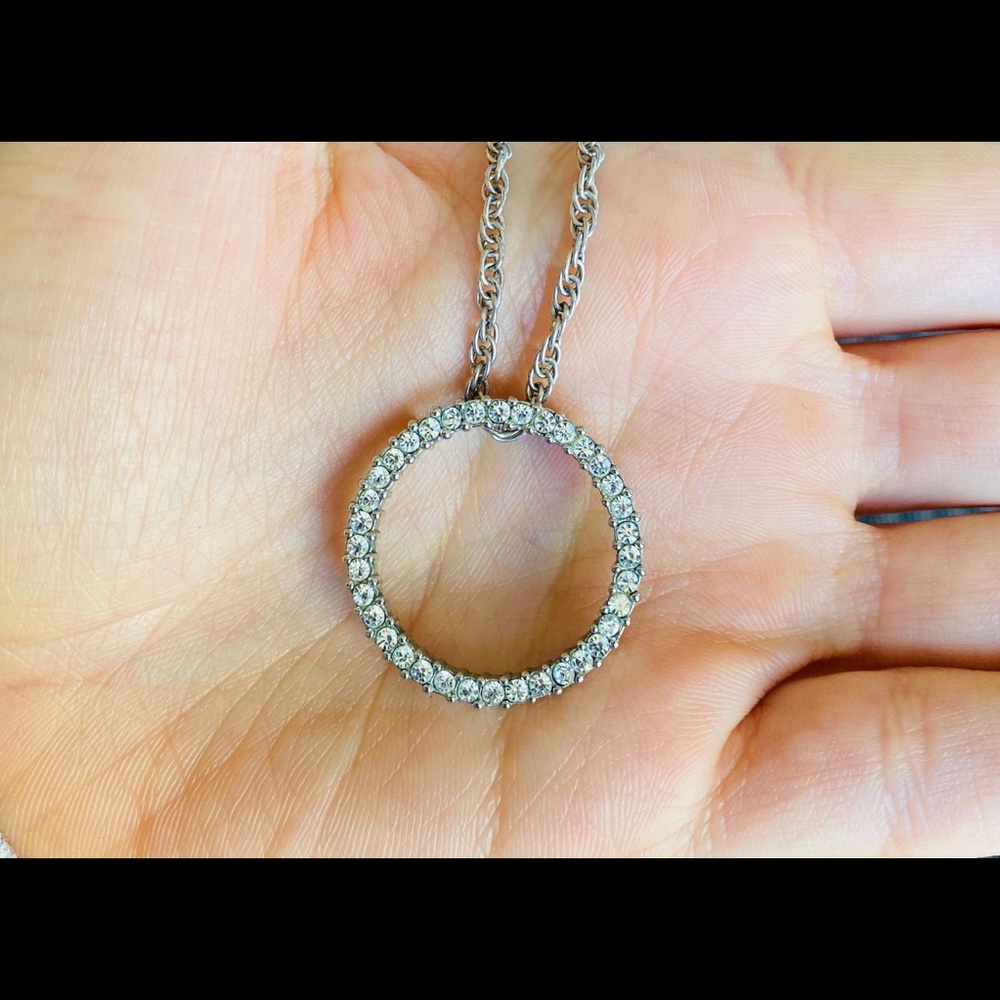 Circle of Life Sterling Silver “Diamond” Neckace